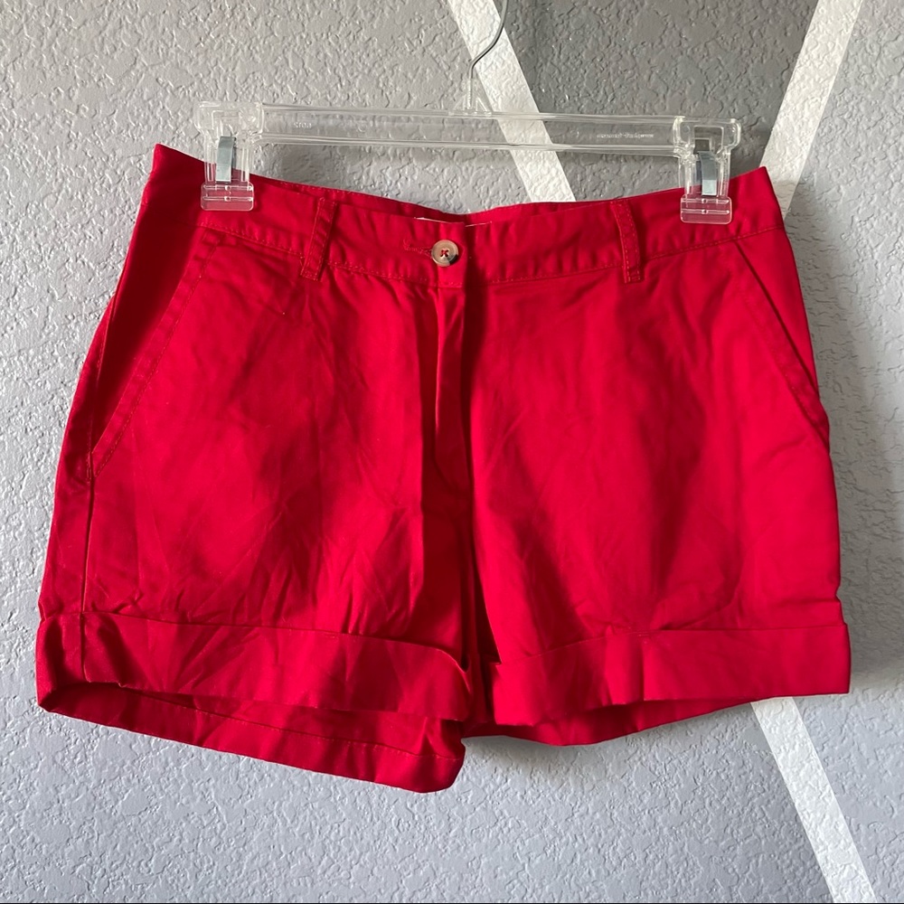 F21 Red Shorts